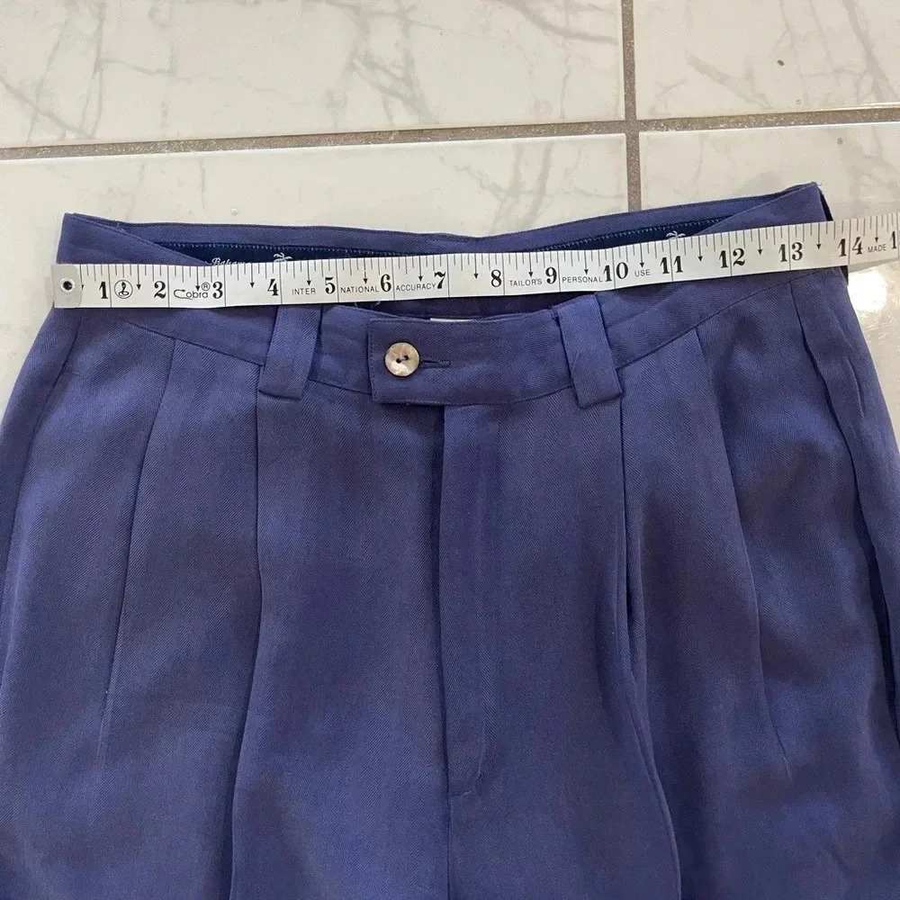 Vintage Tommy Bahama Silk Pants 27 - Picture 3 of 7